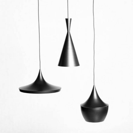 Lampa Wisząca Bet Shade Fat - Biała/złota - Czarna/złota - Biała/srebrna - Czarna/srebrna