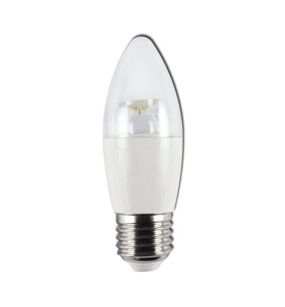 Żarówka LED E27 Świeczka Dekoracyjna Przeźroczysta 4-6W