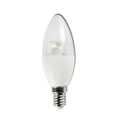 Żarówka LED E14 Świeczka dekoracyjna przeźroczysta 4-6W